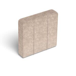 Lovesac Deep Side Cover: Venetian Taupe Corded Velvet